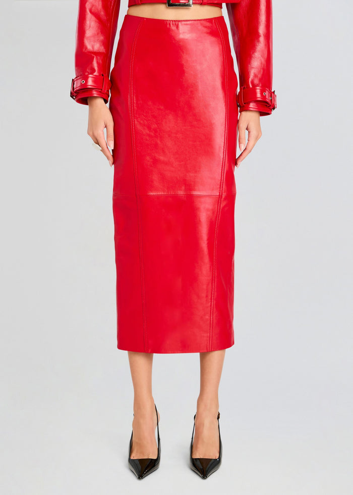 Lonny Leather Skirt