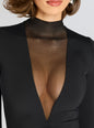 Priyanka Mesh V-Cut Midi Dress