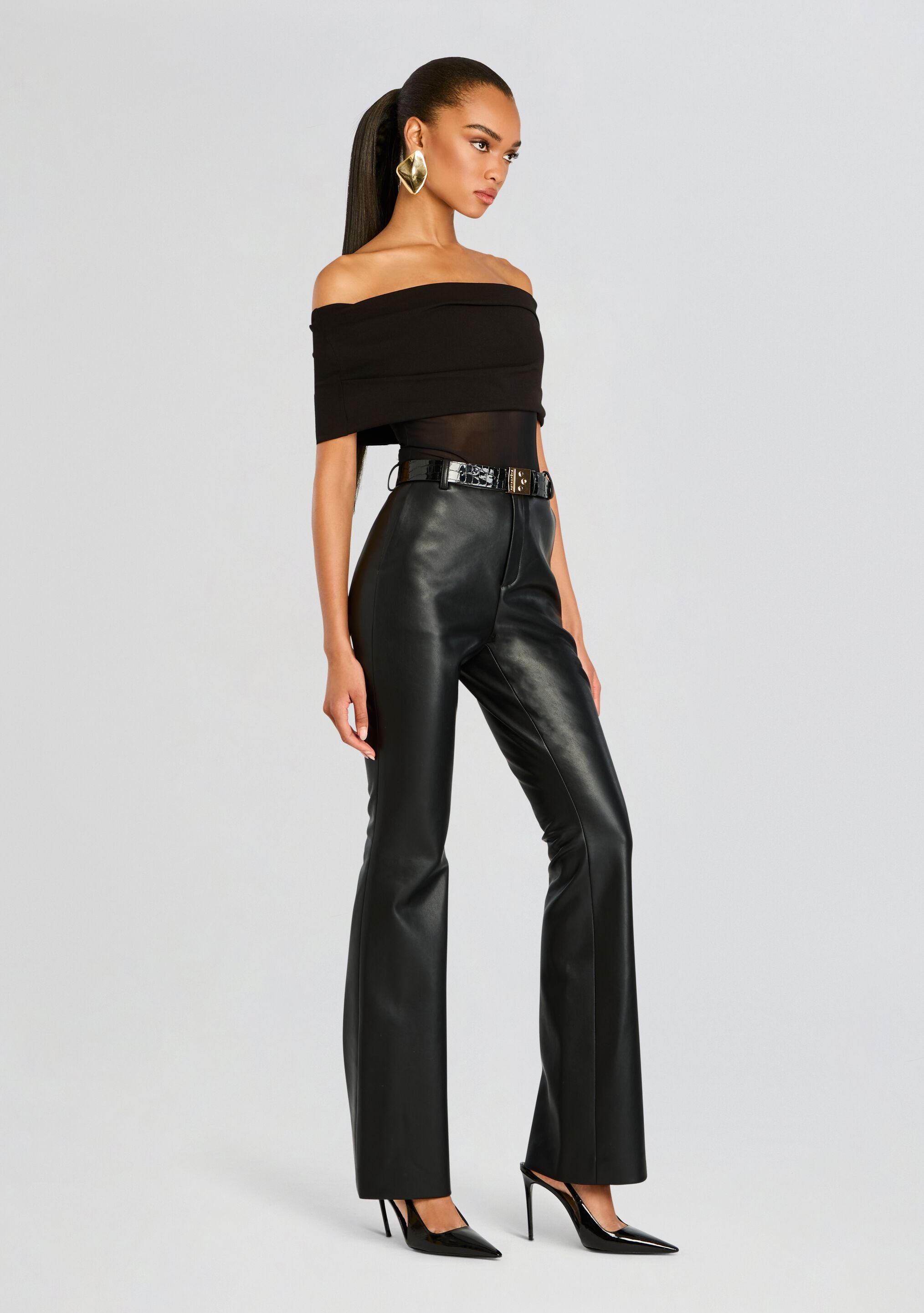 Ronja Vegan Leather Trouser – Retrofete
