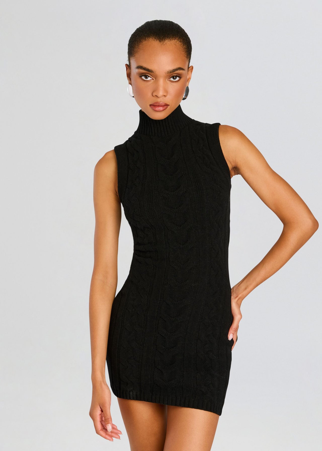 Julissa Cable Knit Mini Dress – Retrofete