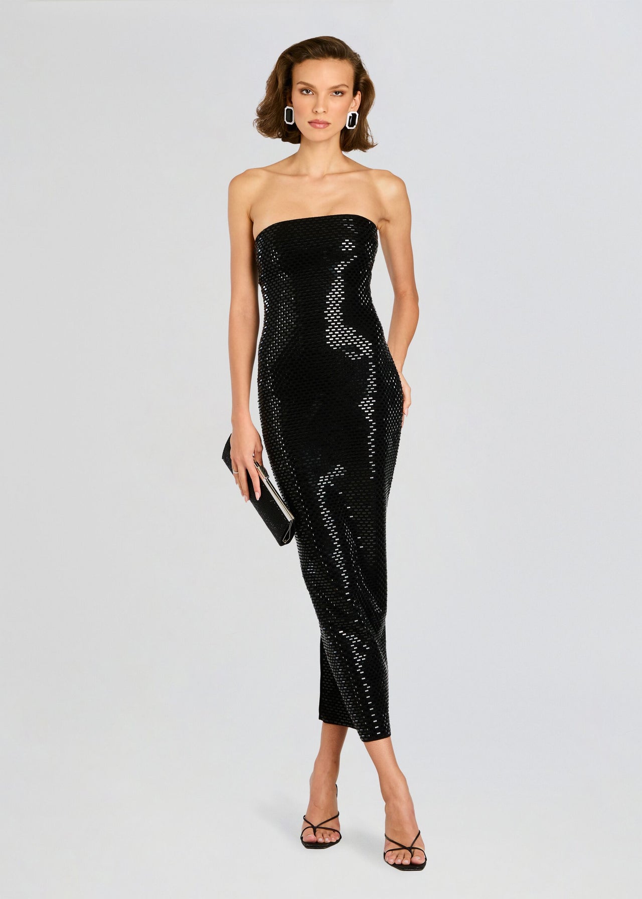 embellished knitted dress Pearl Embellished Sweater Dress - Off White
