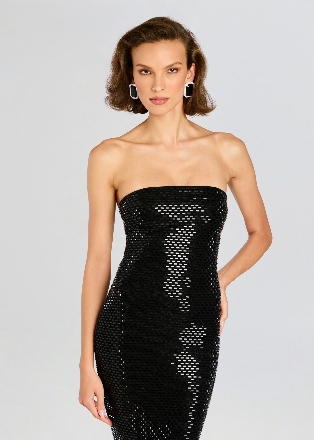 Karrah Embellished Knit Dress Retrofete Karrah Embellished Knit Dress Retrofete