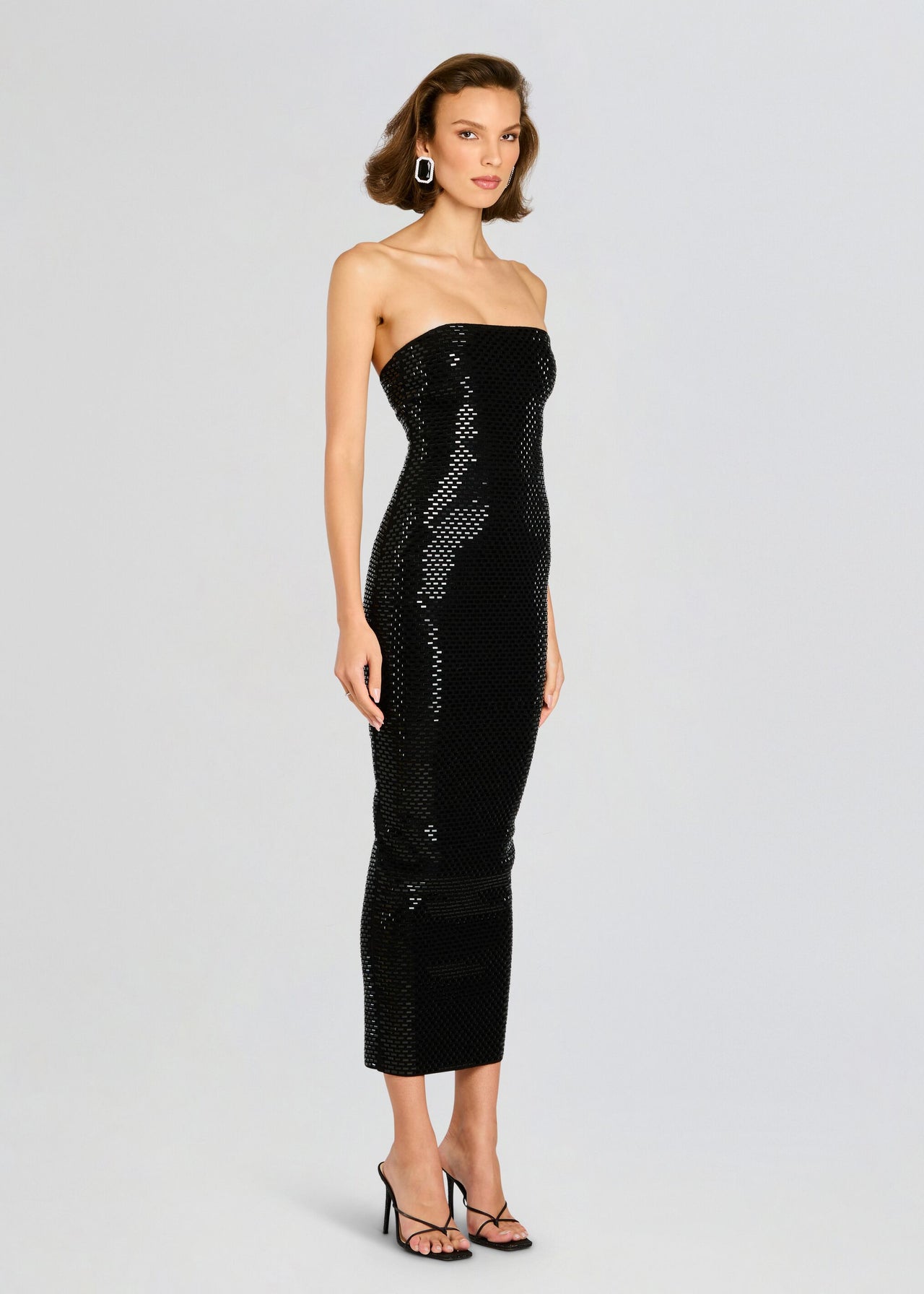 avanyah embellished knit dress Retrofete Avanyah Knit Mini Bodycon Dress
