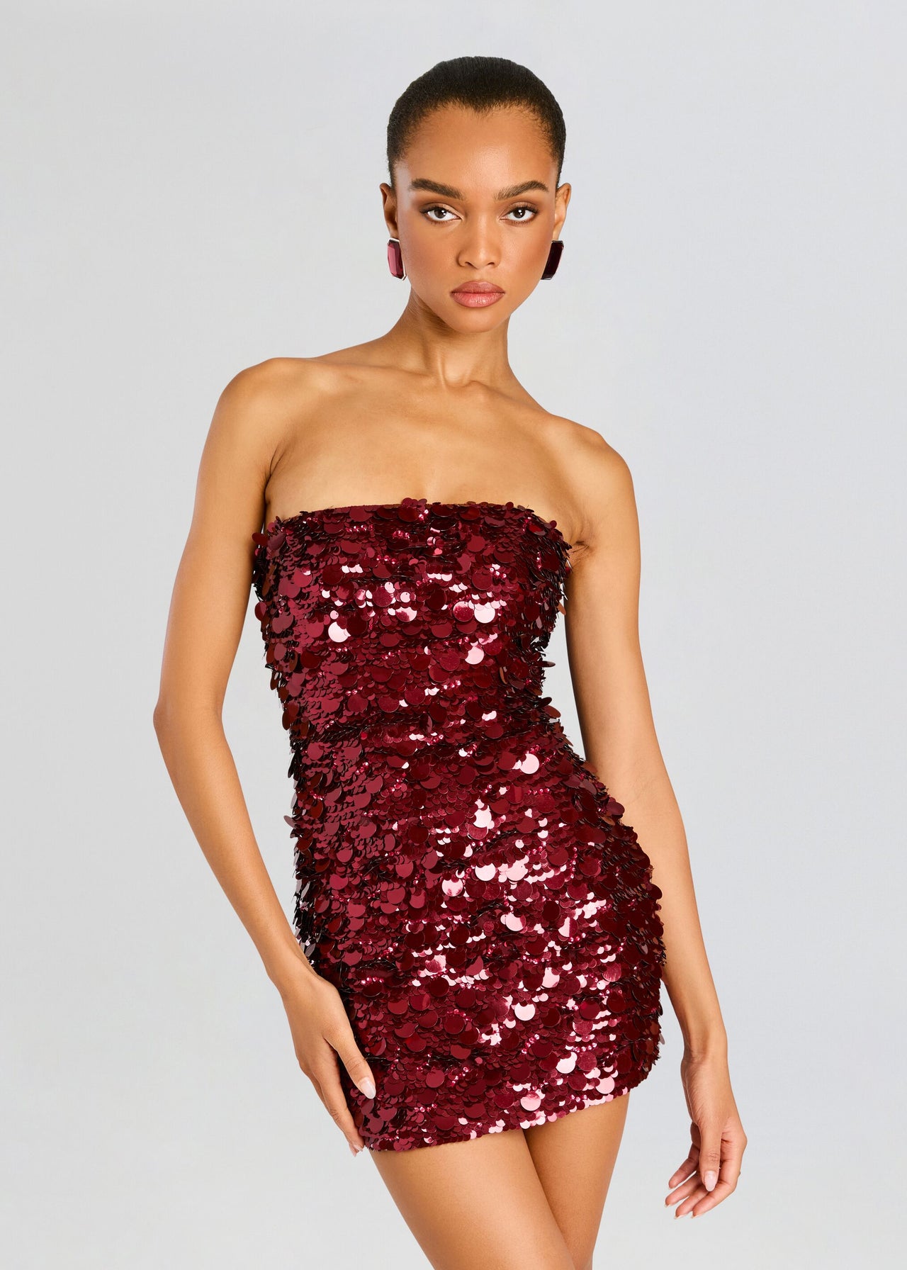 fitted lace wedding dress Nolia Sequin Embellished Dress – Retrofete