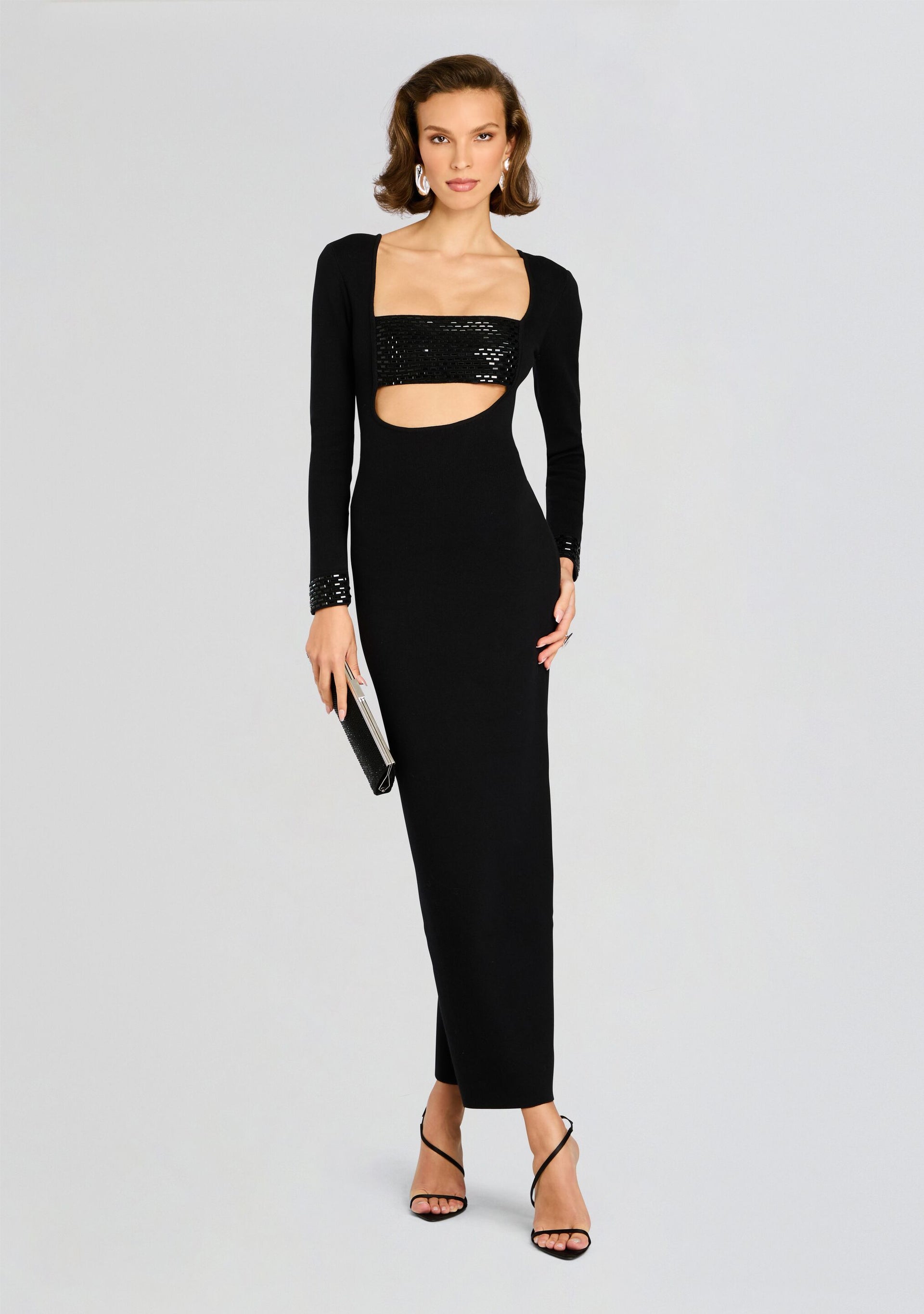 Raelle Embellished Knit Dress – Retrofete