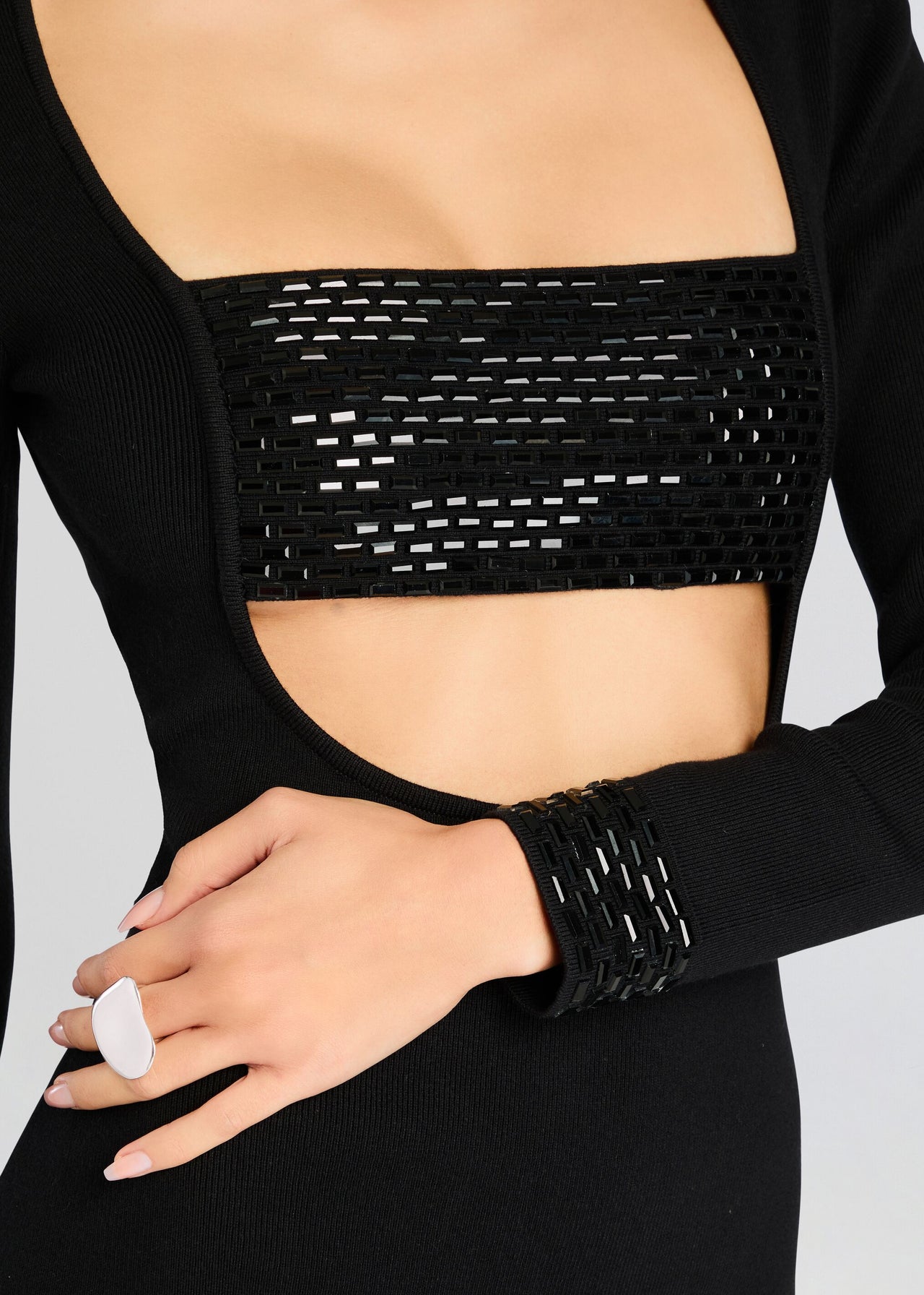 strapless open back dress Arabelle Sequin Dress main image 1