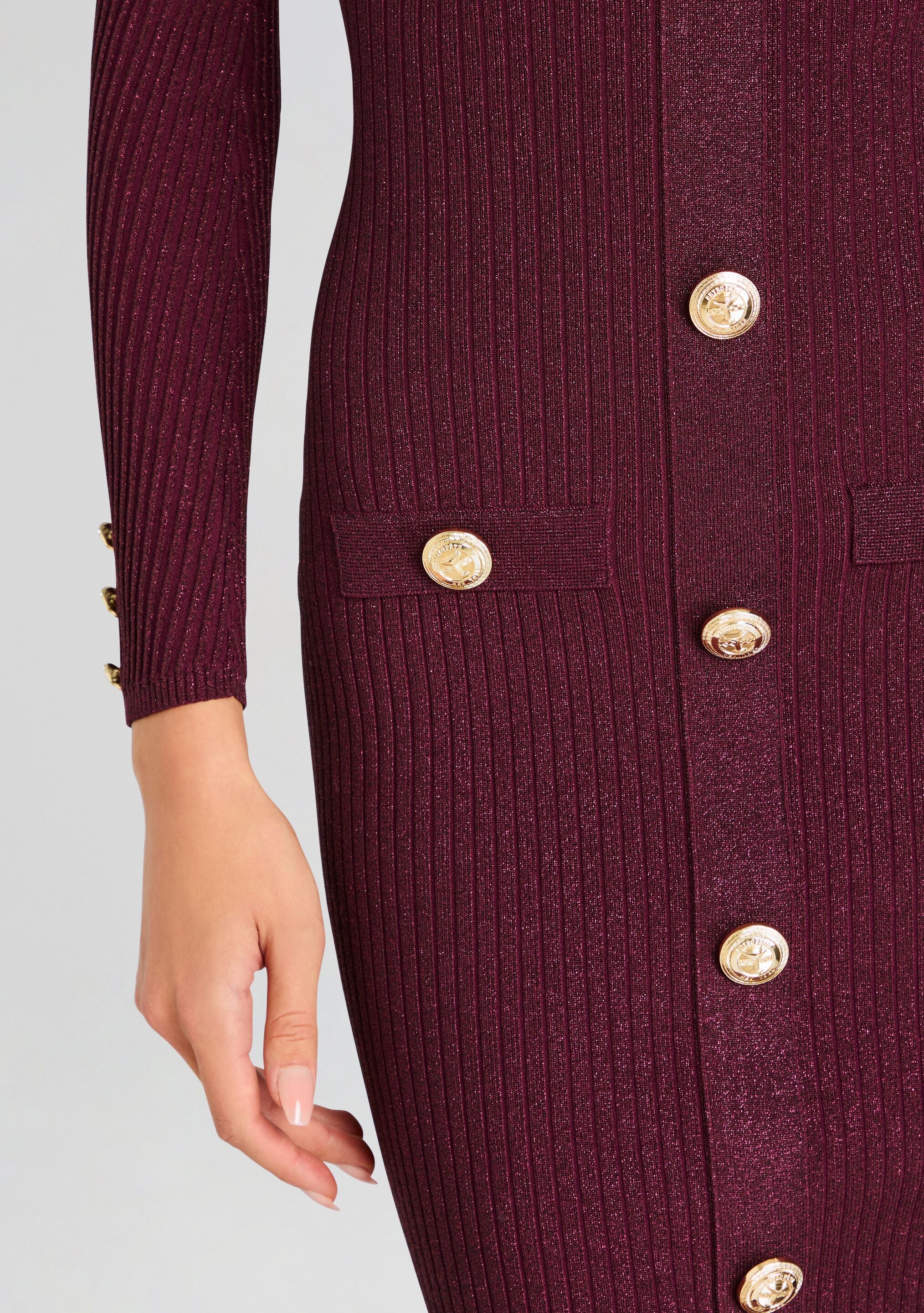 Sadelle Metallic Knit Dress – Retrofete