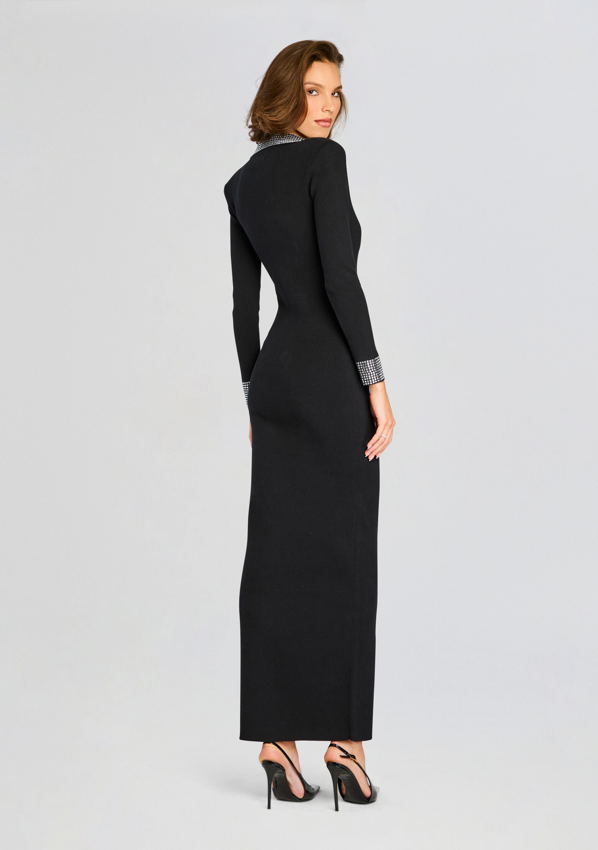 Shareen Embellished Knit Dress – Retrofete Shareen Embellished Knit Dress – Retrofete