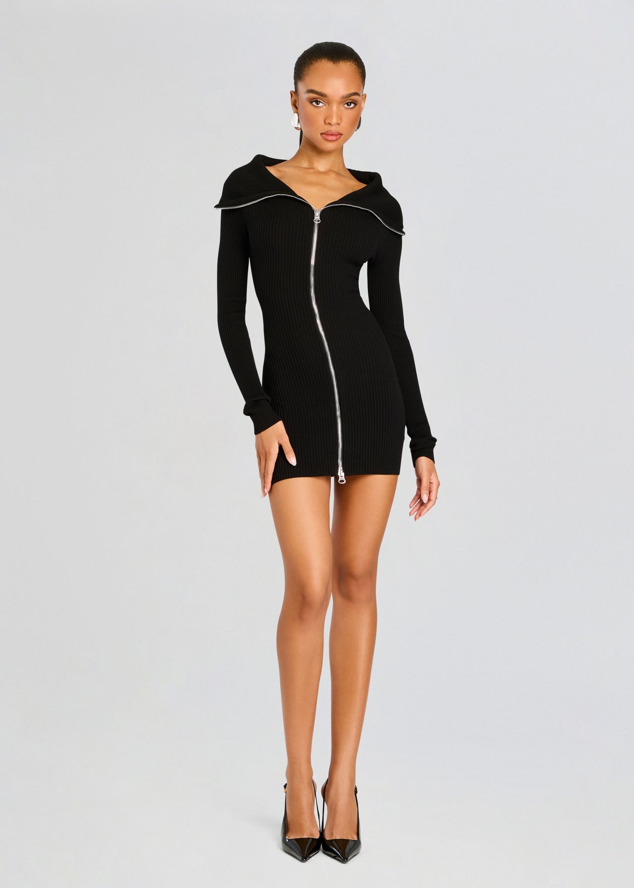 Vesper Off Shoulder Knit Mini Dress Retrofete Vesper Off Shoulder Knit Mini Dress Retrofete