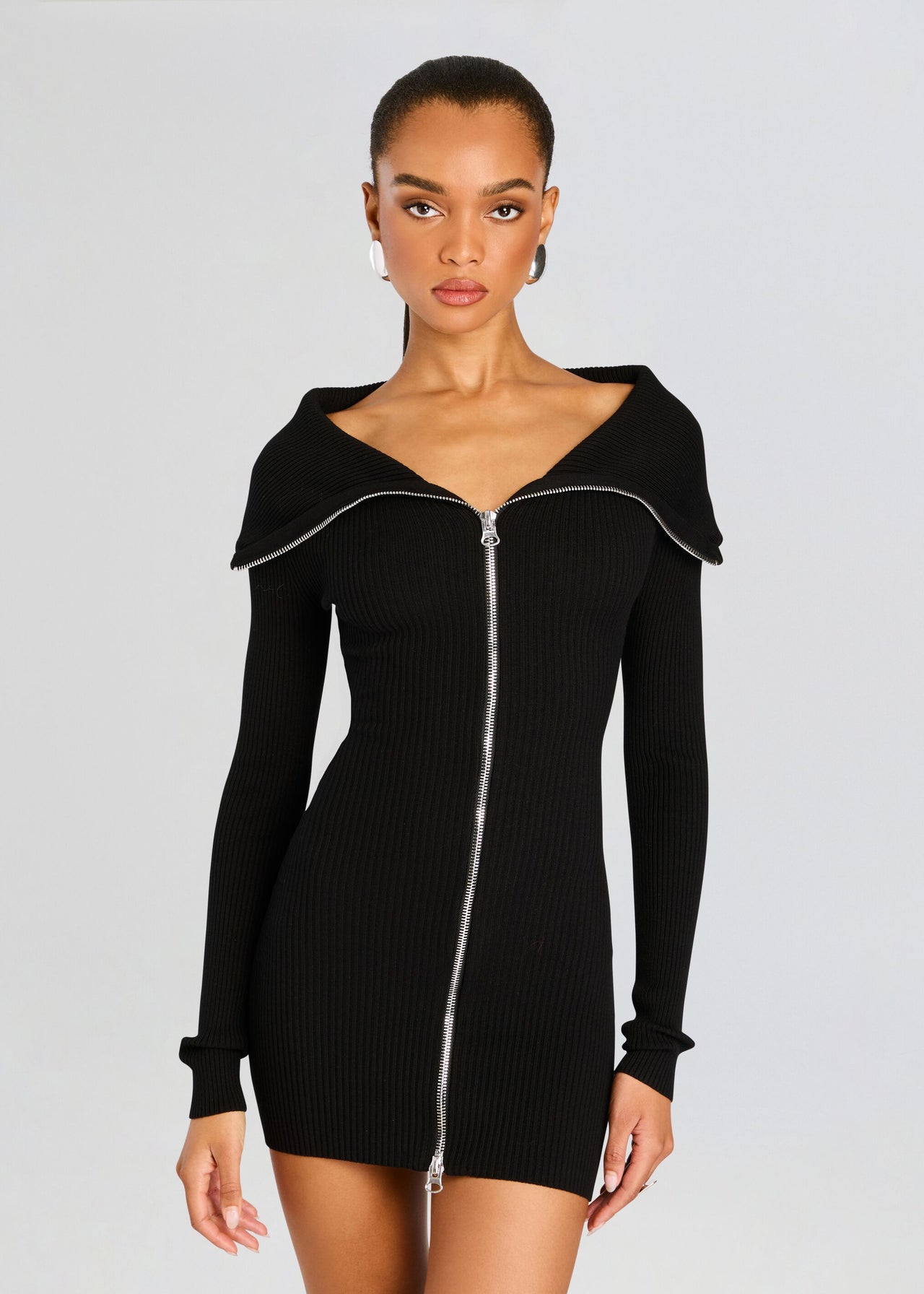 eve off shoulder knit mini dress Alivya Off-Shoulder Knit Mini Dress Butter