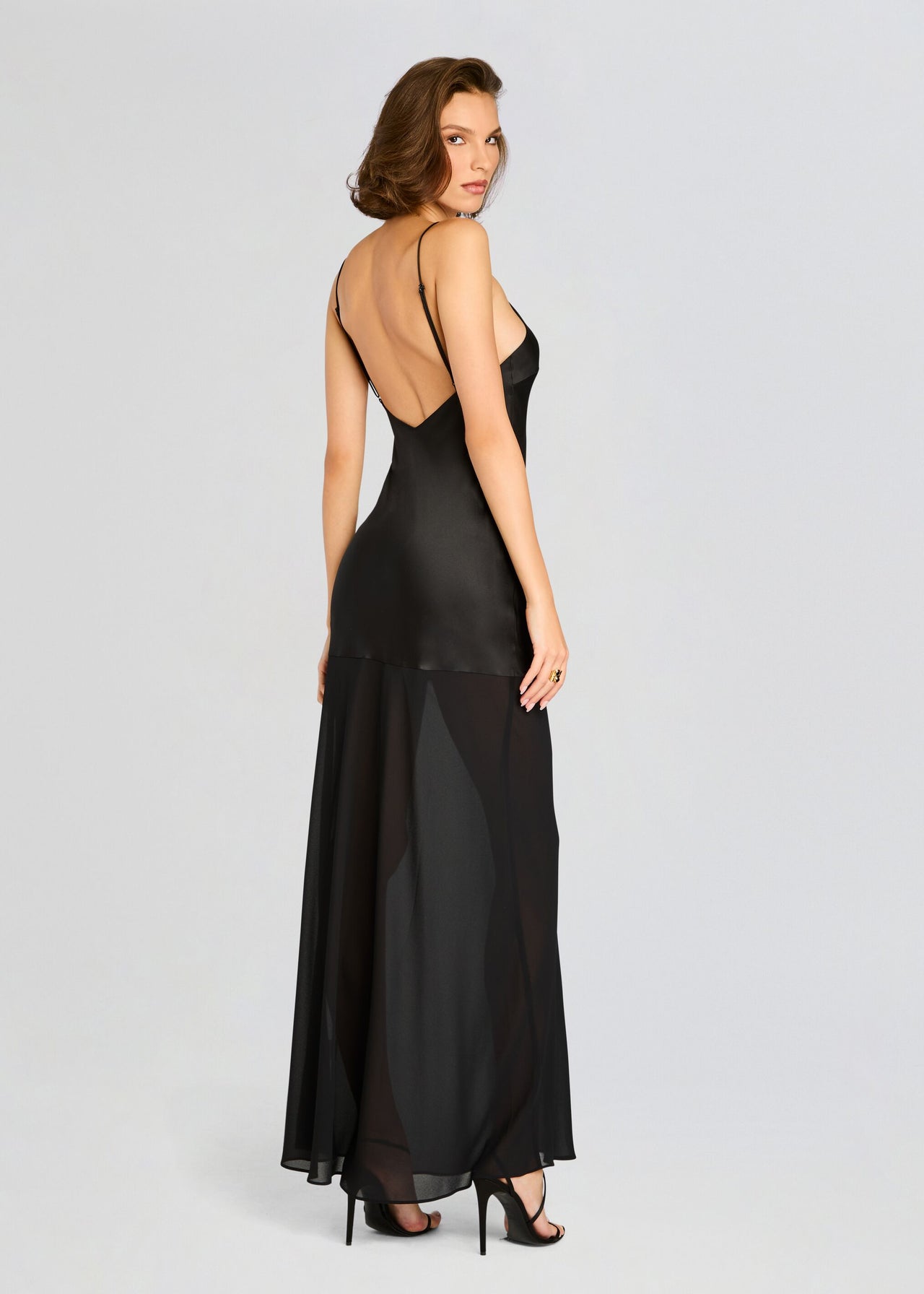 Vienna Satin Maxi Dress – Retrofete
