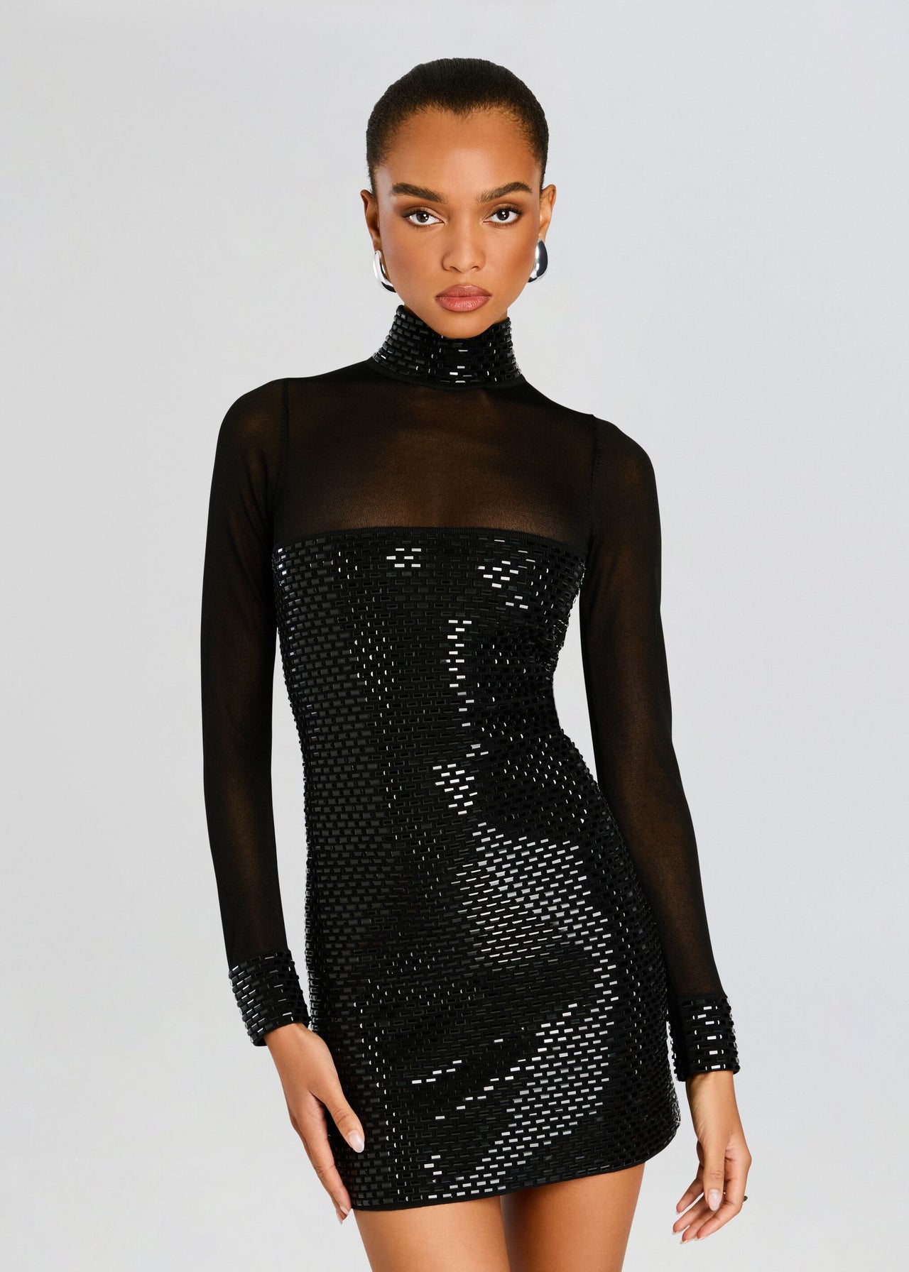 black mesh dress retrofete Long Dresses, Black / M(IT)