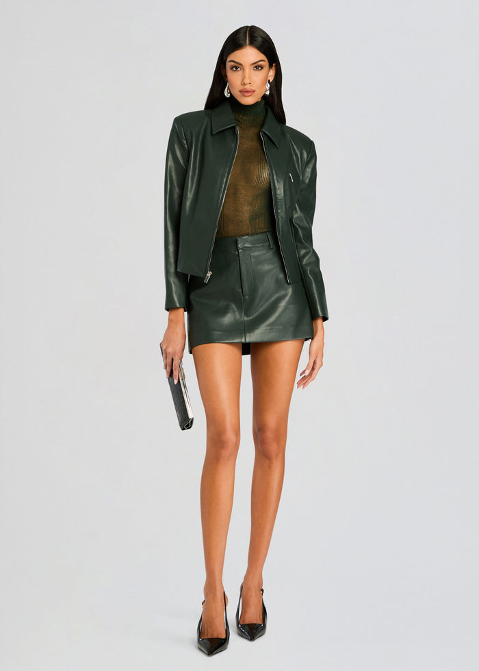 Emilia Faux Leather Mini Skirt