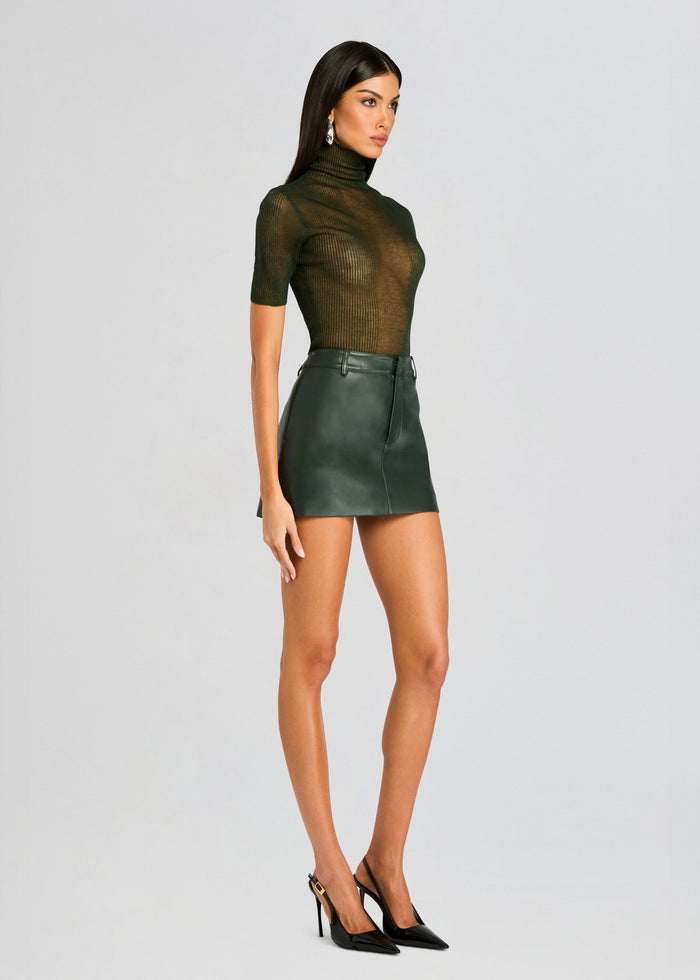 Emilia Faux Leather Mini Skirt