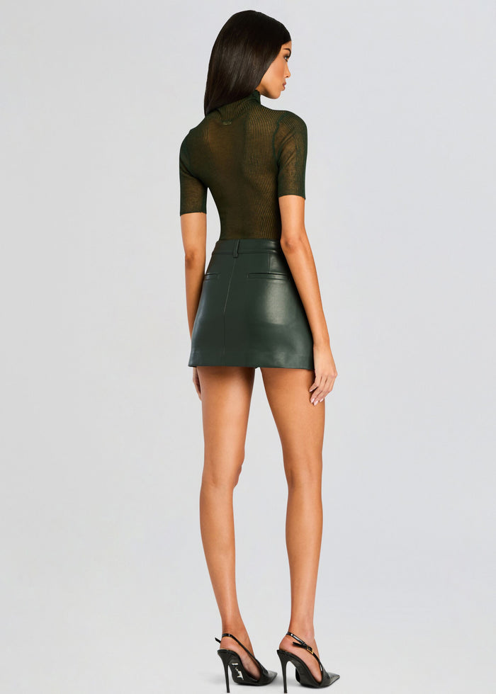Emilia Faux Leather Mini Skirt