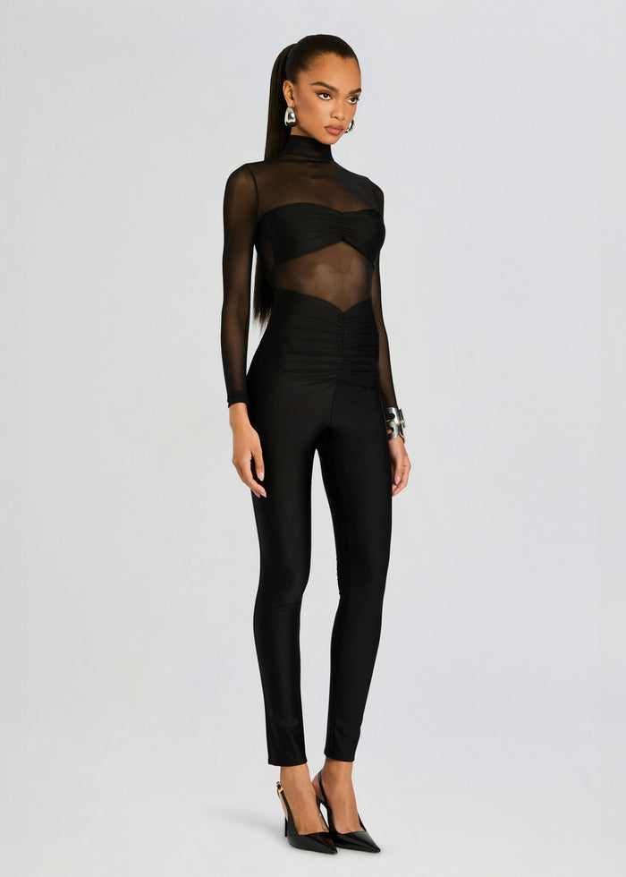 Brietta Bandeau Mesh Catsuit
