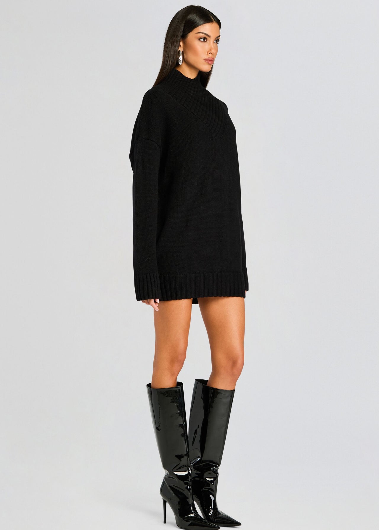 Dessa Chunky Knit Sweater Dress – Retrofete