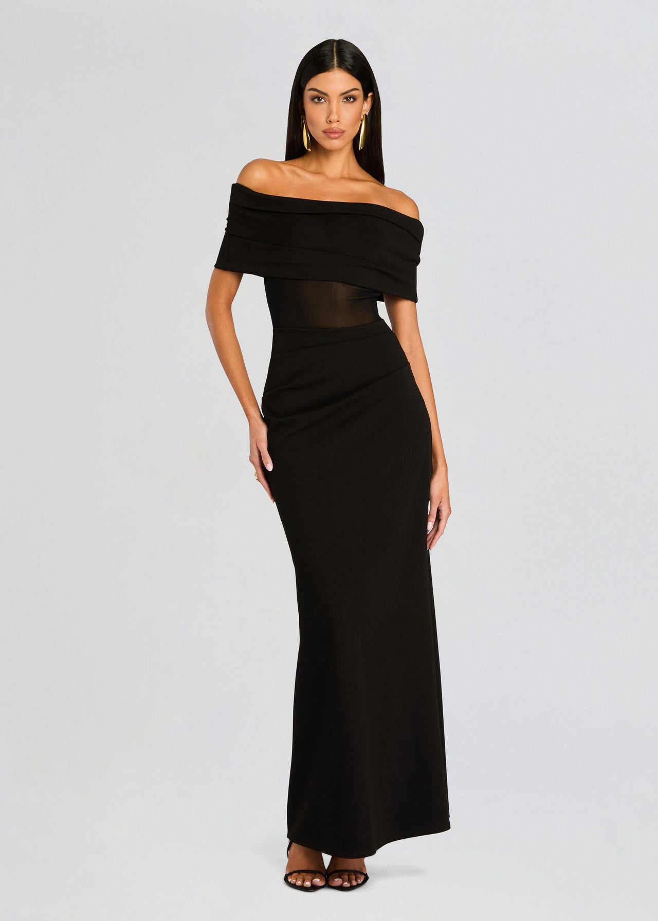 off the shoulder evening dress eso Isabel Gown – Retrofete