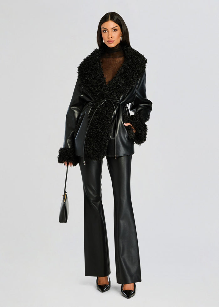 Roxanne Vegan Leather Coat