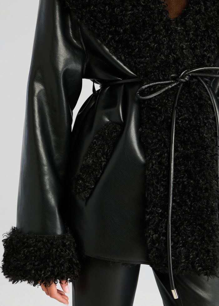Roxanne Vegan Leather Coat