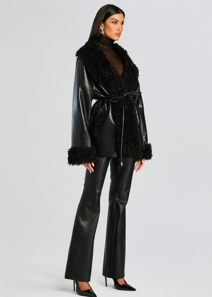 Roxanne Vegan Leather Coat