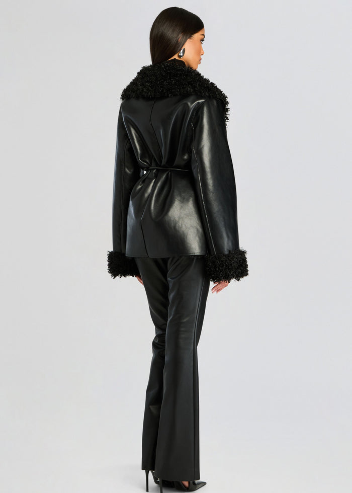Roxanne Vegan Leather Coat