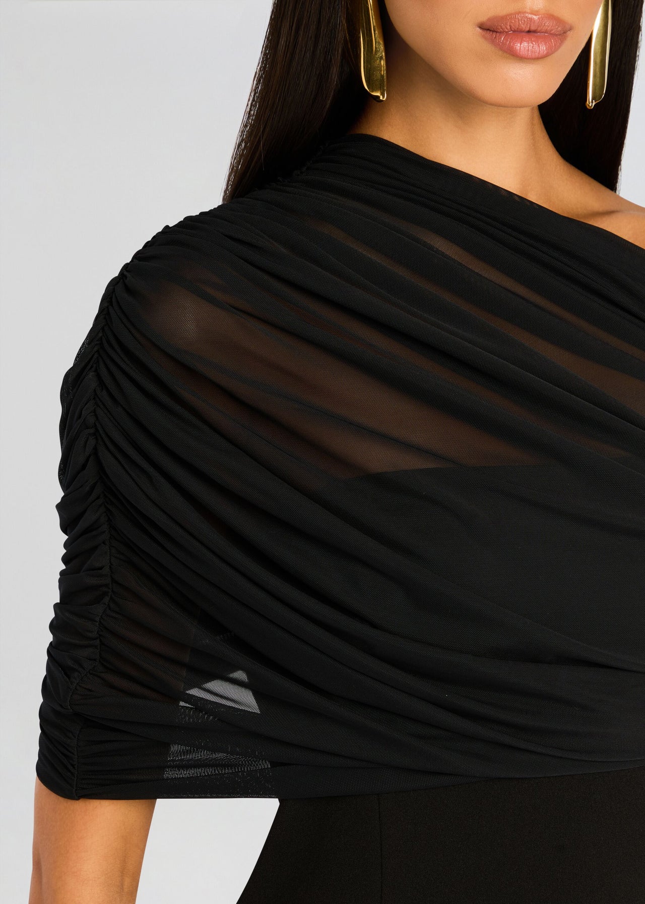 black sequin v neck mini dress SCALA -60330 V-Neck Mini Sequin Dress 8 / Black