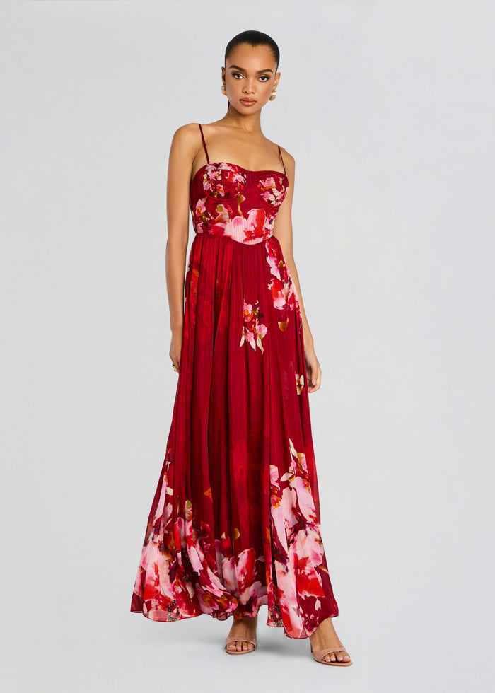 Tuhi Corseted Long Dress