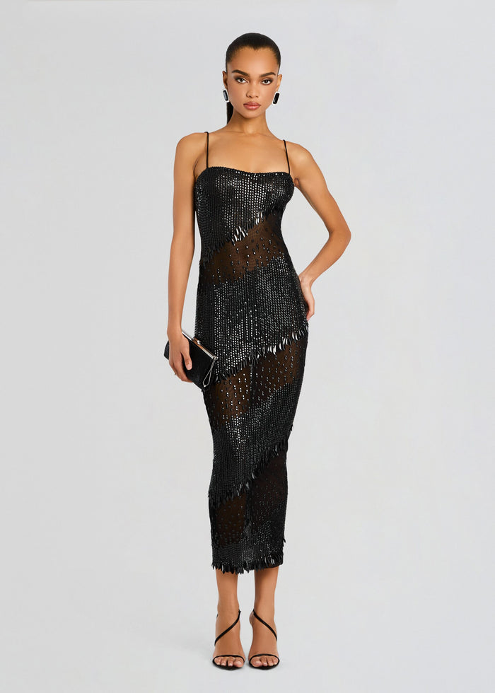 Carmine Embellished Dress