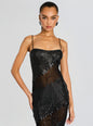 Carmine Embellished Dress