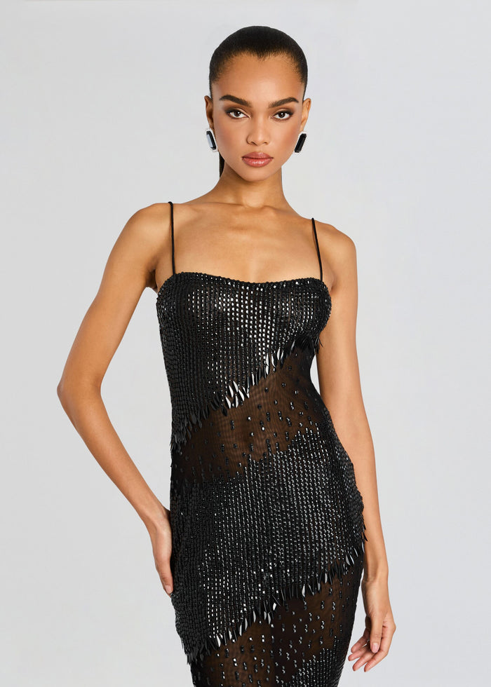 Carmine Embellished Dress