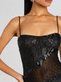 Carmine Embellished Dress