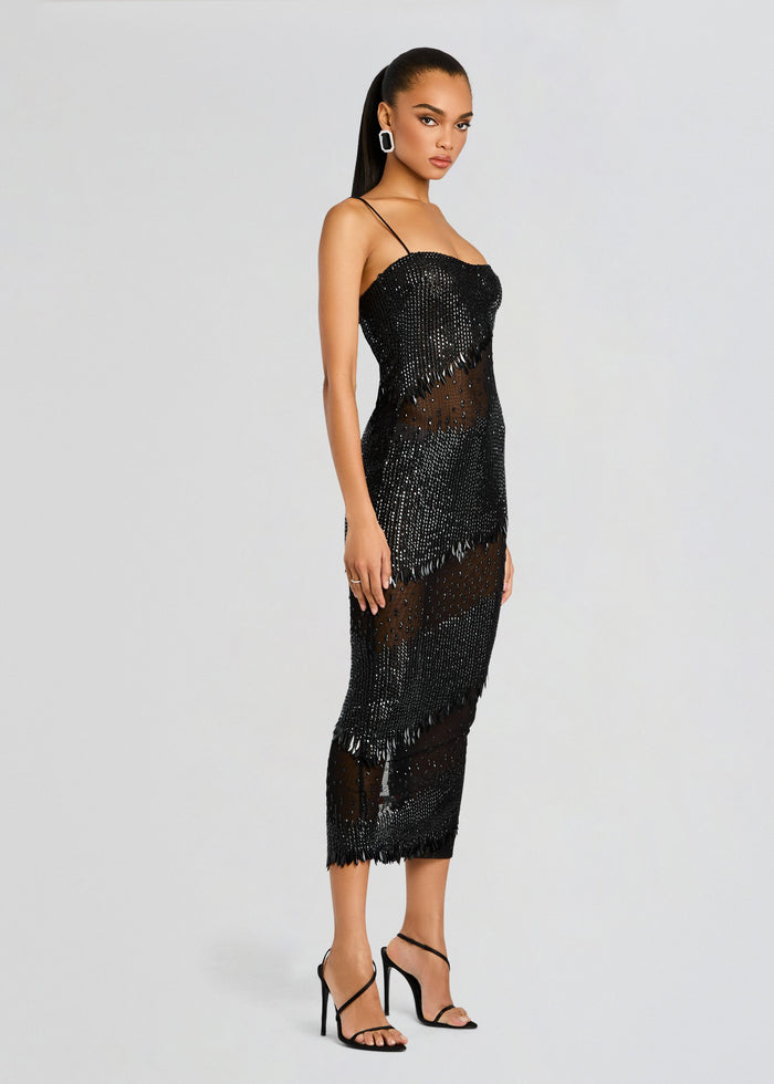 Carmine Embellished Dress