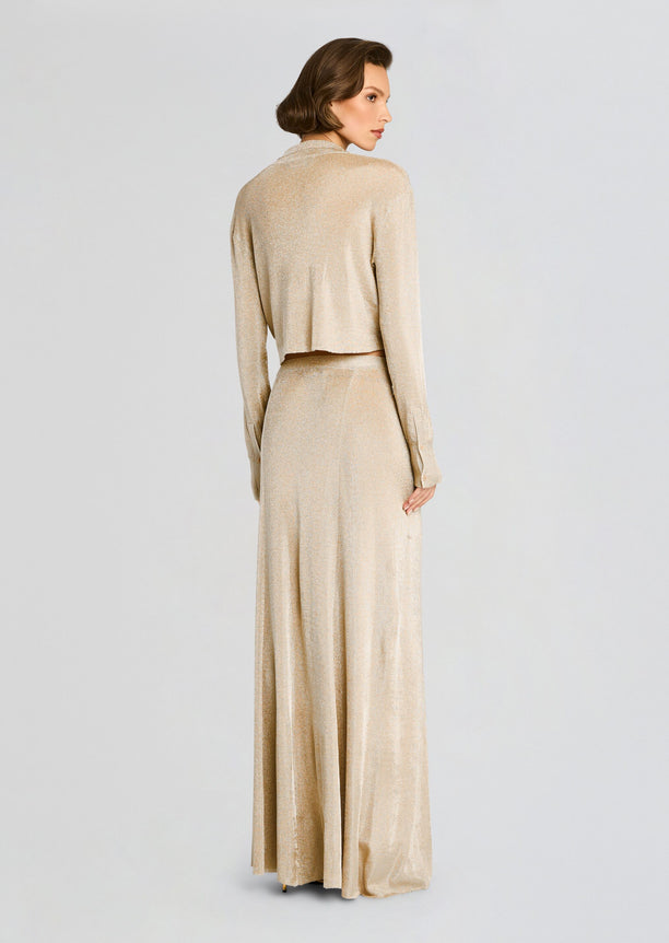 Alice Metallic Knit Maxi Skirt