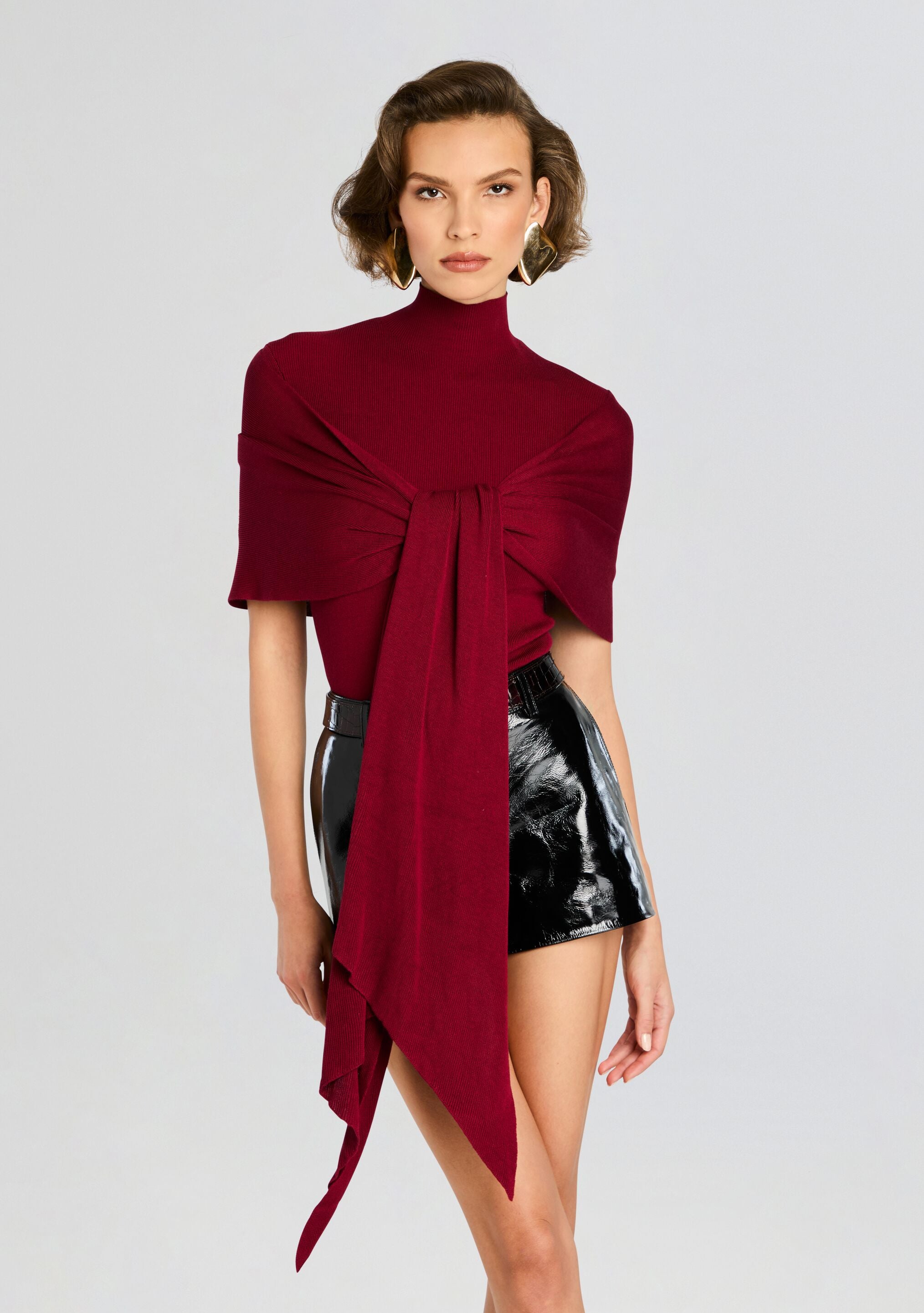 h.naoto dark red rum トップス　カットソー Ecommerce_Crop-24-10-