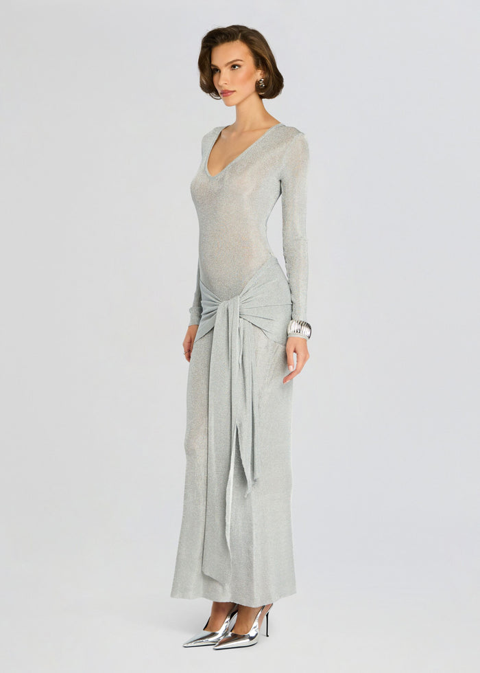 Ashera Metallic Knit Dress