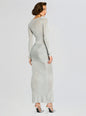 Ashera Metallic Knit Dress