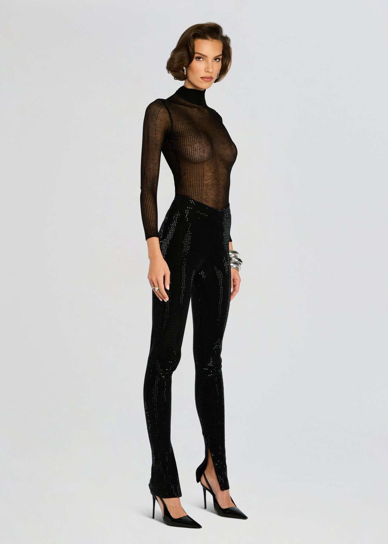 Cocoa Embellished Knit Pant – Retrofete display picture 1