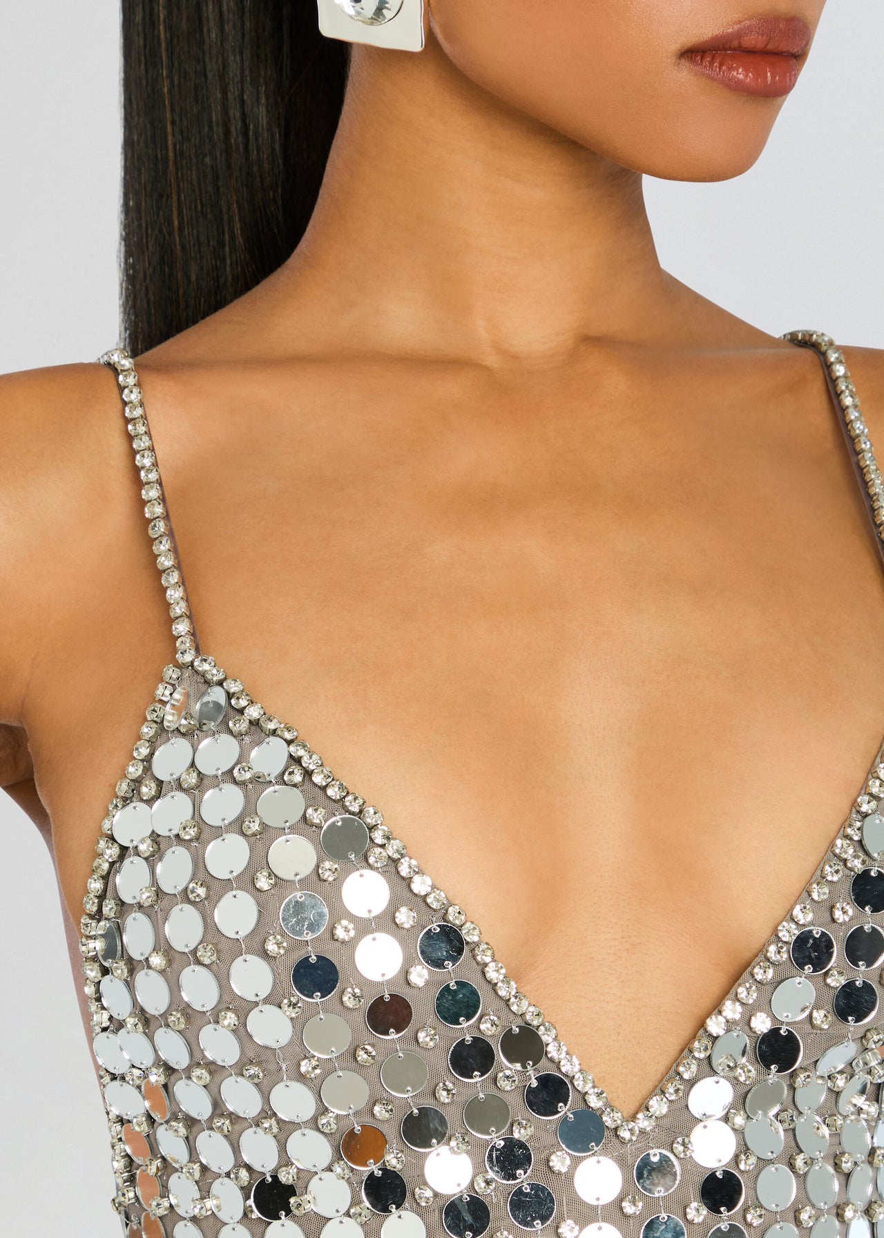 gold dress with silver accessories Perri Embellished Dress – Retrofete