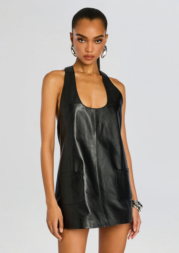 Sacha Leather Dress