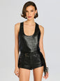 Elizabeth Leather Tank Top