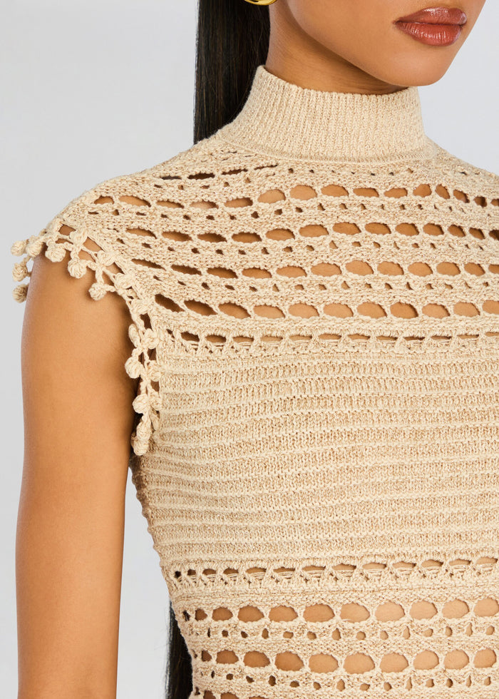Mia Knit Crochet Dress