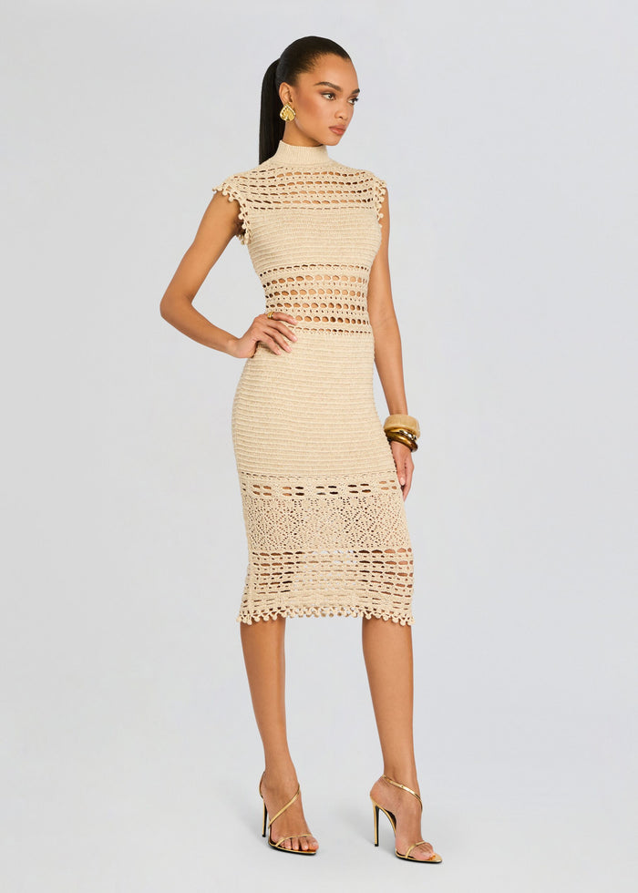 Mia Knit Crochet Dress