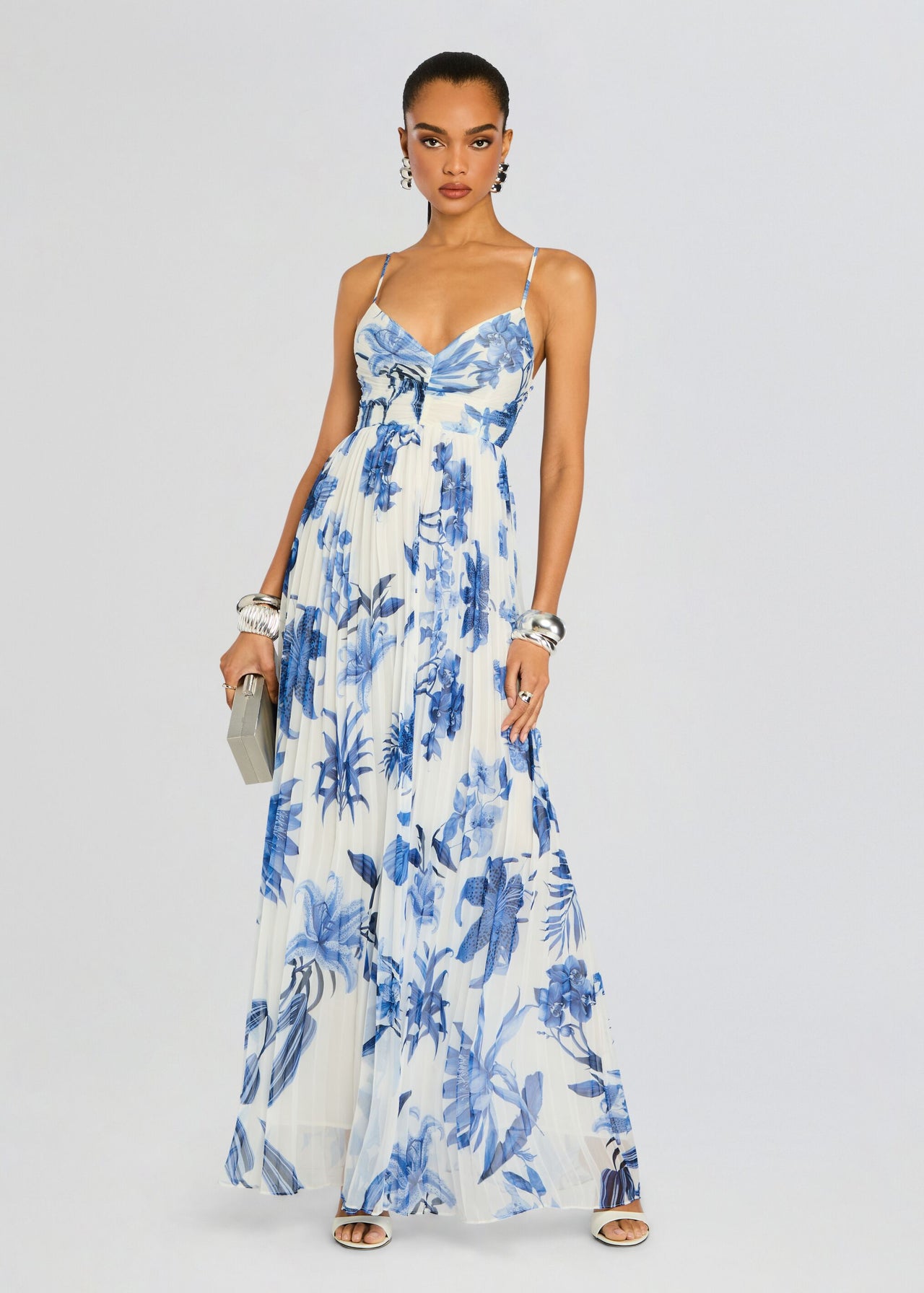 Rococo Sand Gabi Pleated Maxi Dress