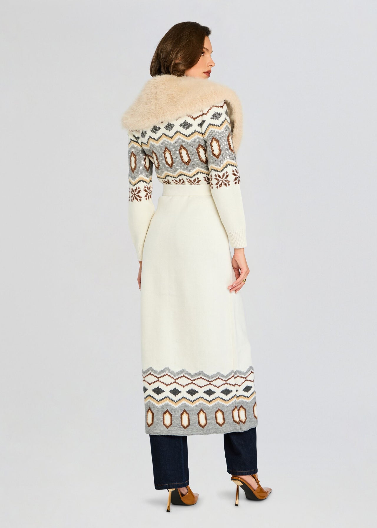 High Twist Voile X Knit Cardigan