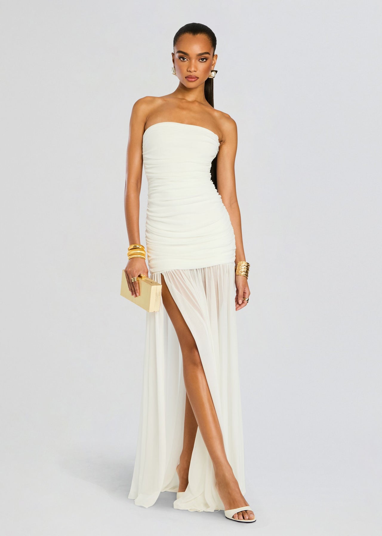 Retrofete Adele Maxi Dress - White Retrofete Adele Maxi Dress - White