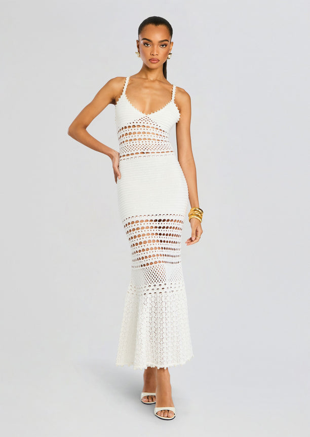 Belize Knit Crochet Dress