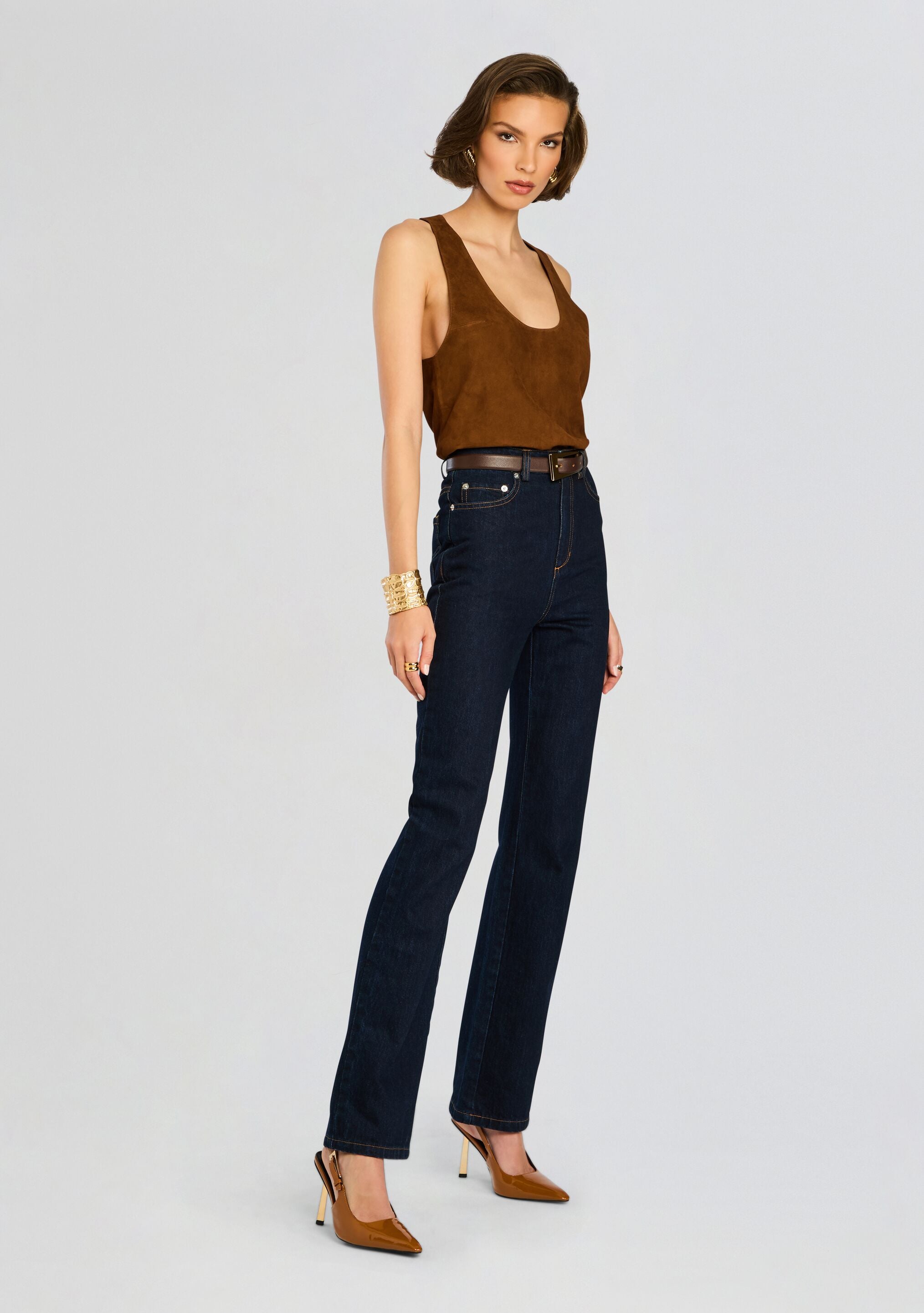 Elizabeth Suede Tank Top – Retrofete