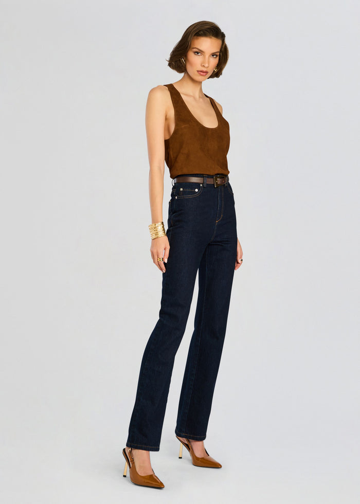 Elizabeth Suede Tank Top