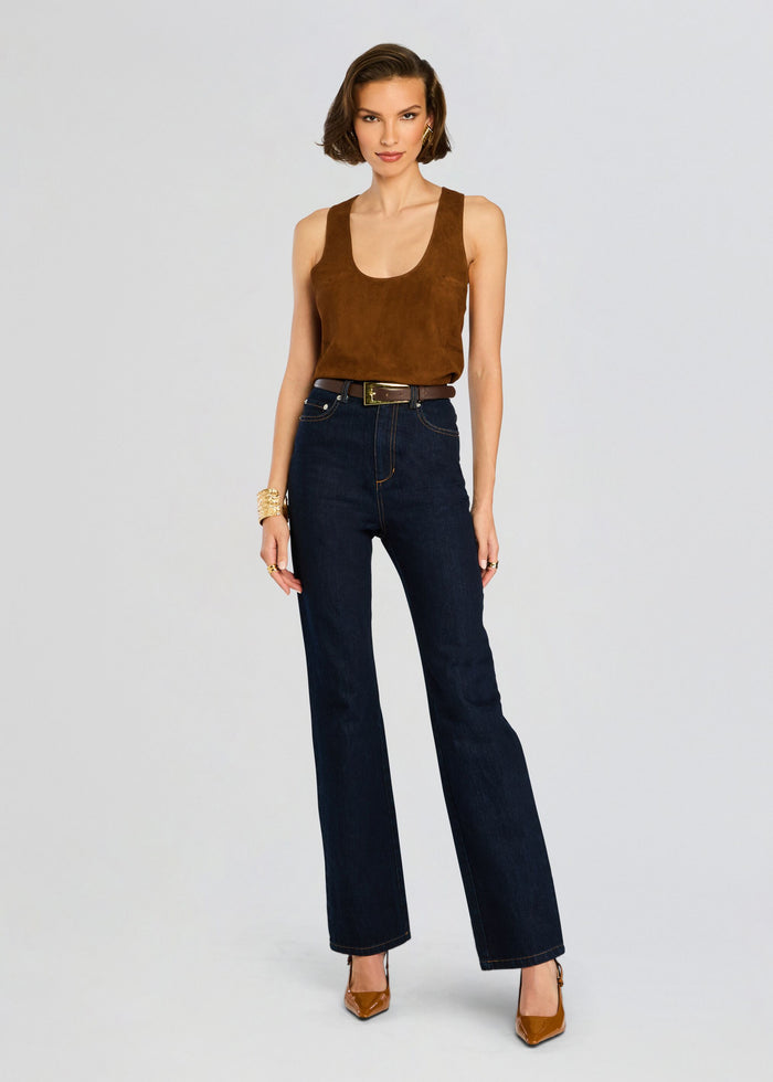 Elizabeth Suede Tank Top